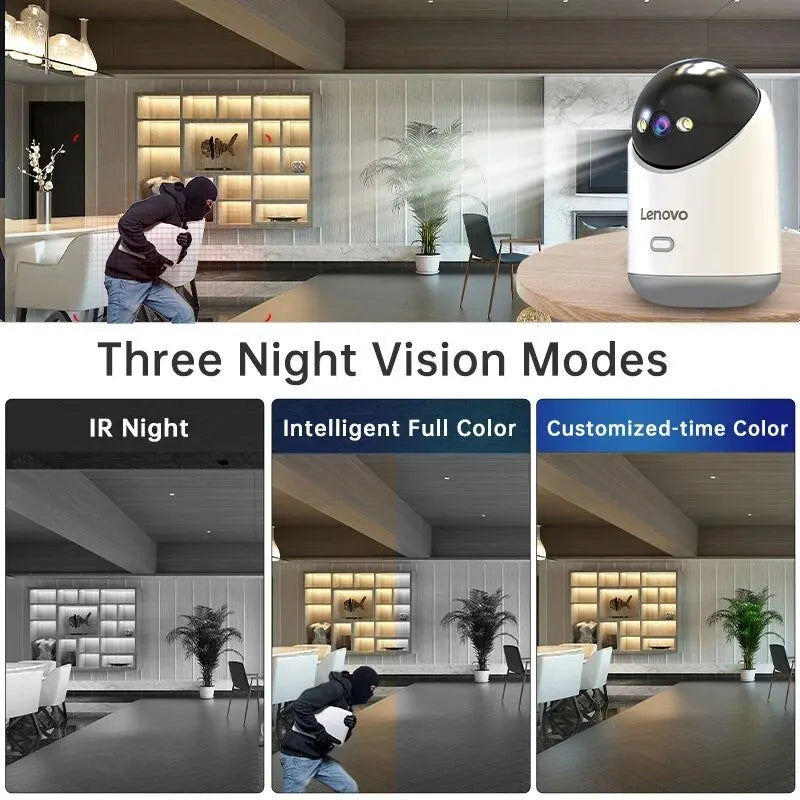 Lenovo 3MP 5G WiFi Smart Mini PTZ IP Camera