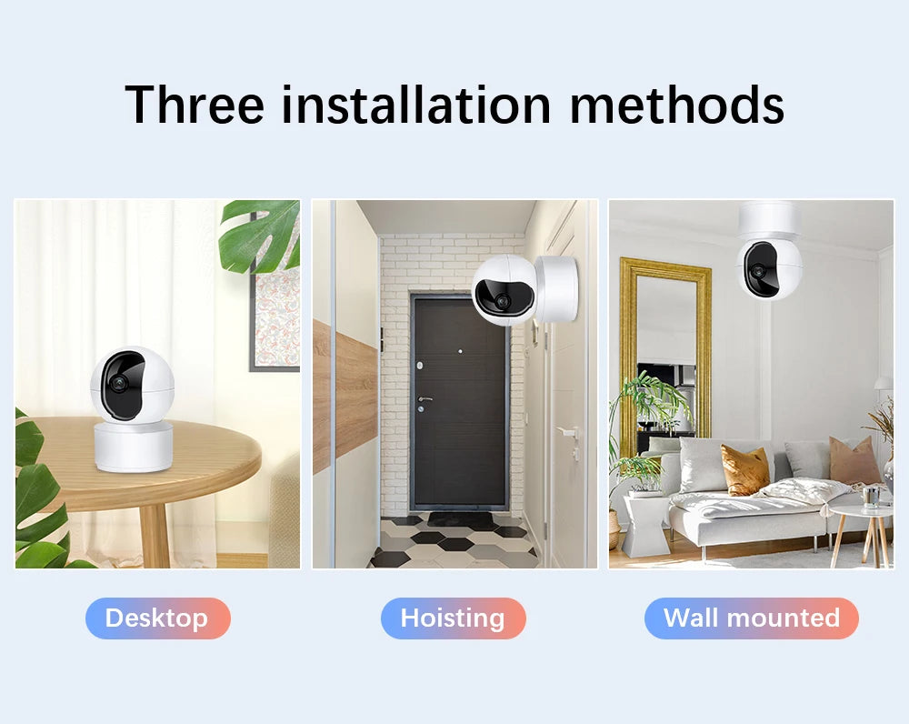 8MP 4K WiFi Security Camera Home Indoor Baby/Elderly Monitor AI Automatic Tracking Night Vision Audio CCTV Security Camera