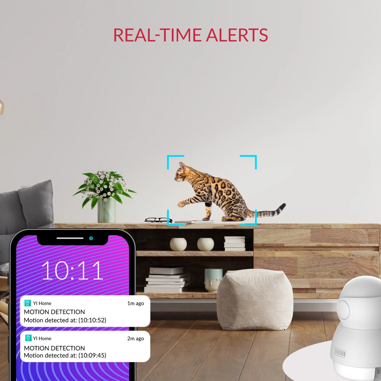 YI Camera 2K Dome Wifi Surveillance Camera Pan&Tilt IP CCTV Smart Home Baby Pet Monitor Security Protection Auto Tracking