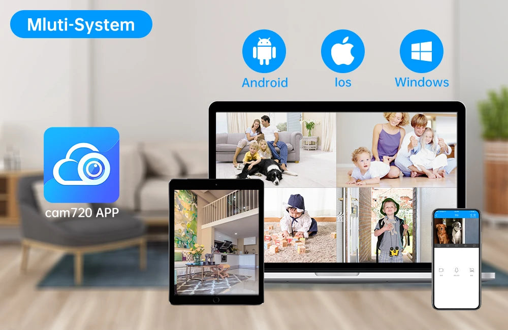Lenovo 3MP 5G WiFi Smart Mini PTZ IP Camera