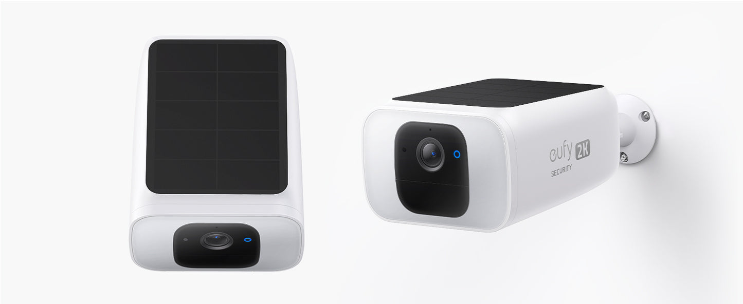 eufy 2K Outdoor Solar Security Cameras (SoloCam S230) Spotlight Cam Night Vision 3pcs (Refurbished)