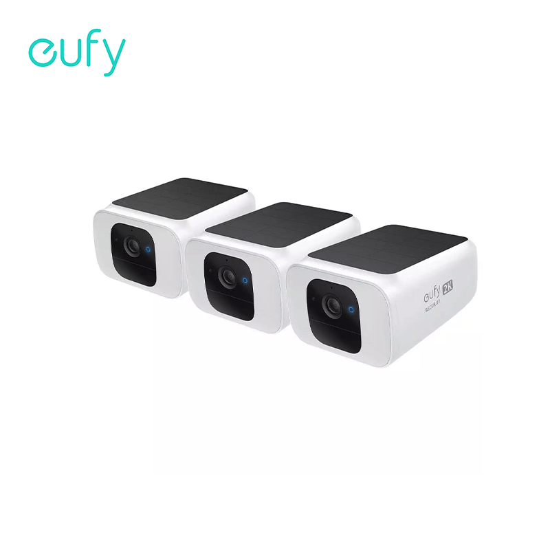 eufy 2K Outdoor Solar Security Cameras (SoloCam S230) Spotlight Cam Night Vision 3pcs (Refurbished)