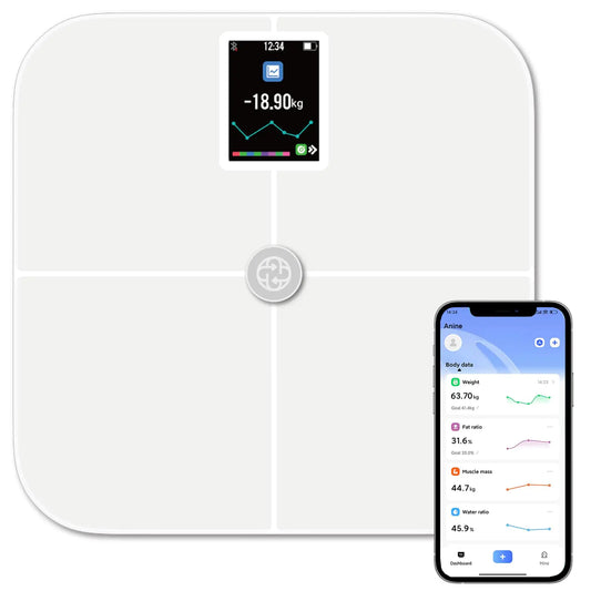 CMLSCL Smart Body Fat Scale Bluetooth Digital Bathroom Body Composition Analyzer Measures 25 Types of Body Composition Including Weight WaterBMI Visceral Fat & Bone Mass and More for 10 Users…