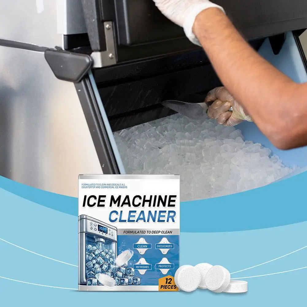 Ice Machine Cleaner Cleaning Tablets For Descaling Deodorizing Prolonging Ice Maker Lifespan