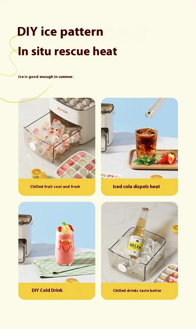 48-Block Ice Cube Maker With Storage