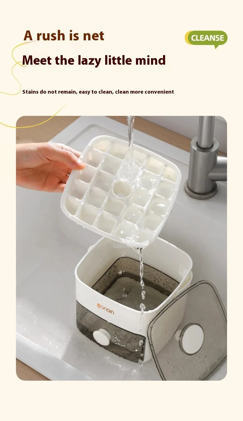 48-Block Ice Cube Maker With Storage