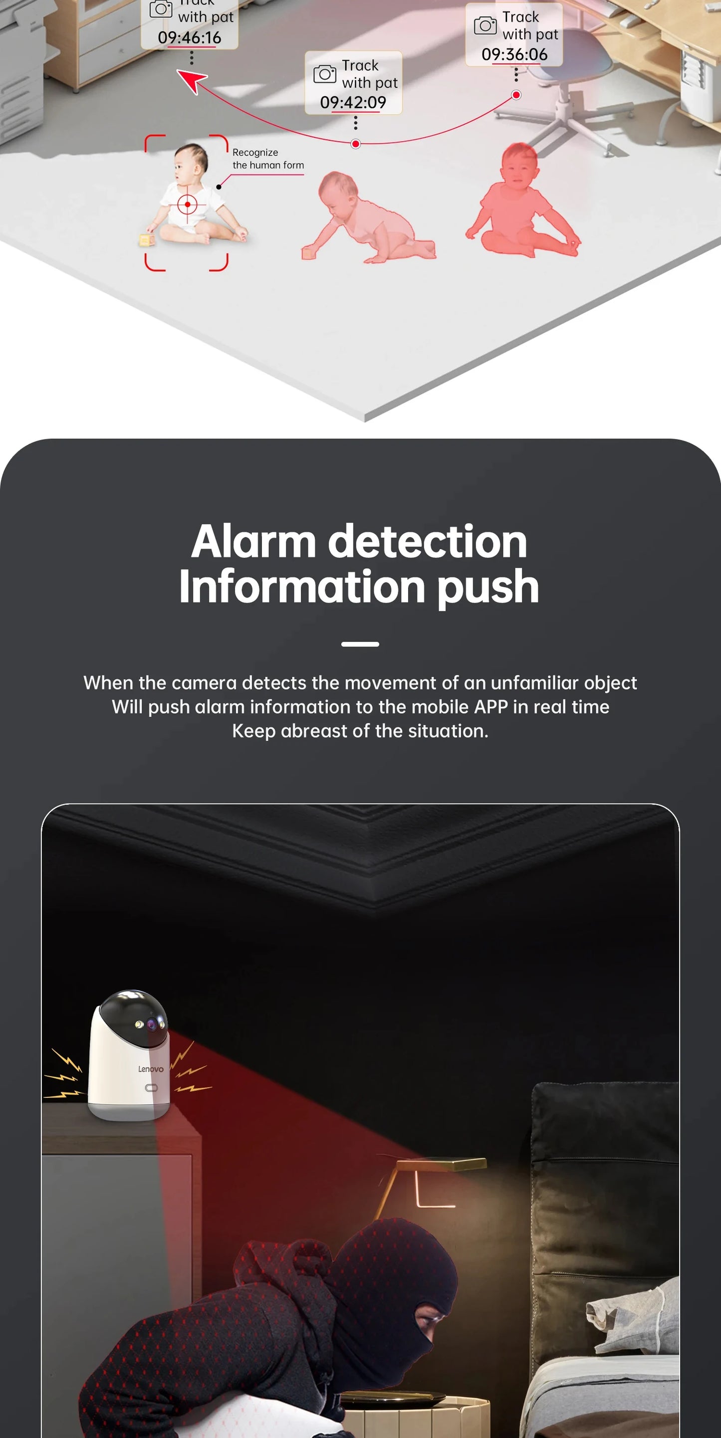 Lenovo 3MP 5G WiFi Smart Mini PTZ IP Camera