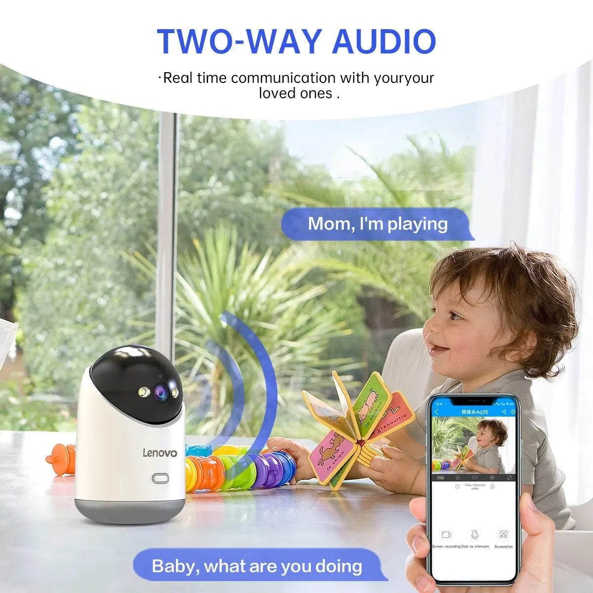 Lenovo 3MP 5G WiFi Smart Mini PTZ IP Camera