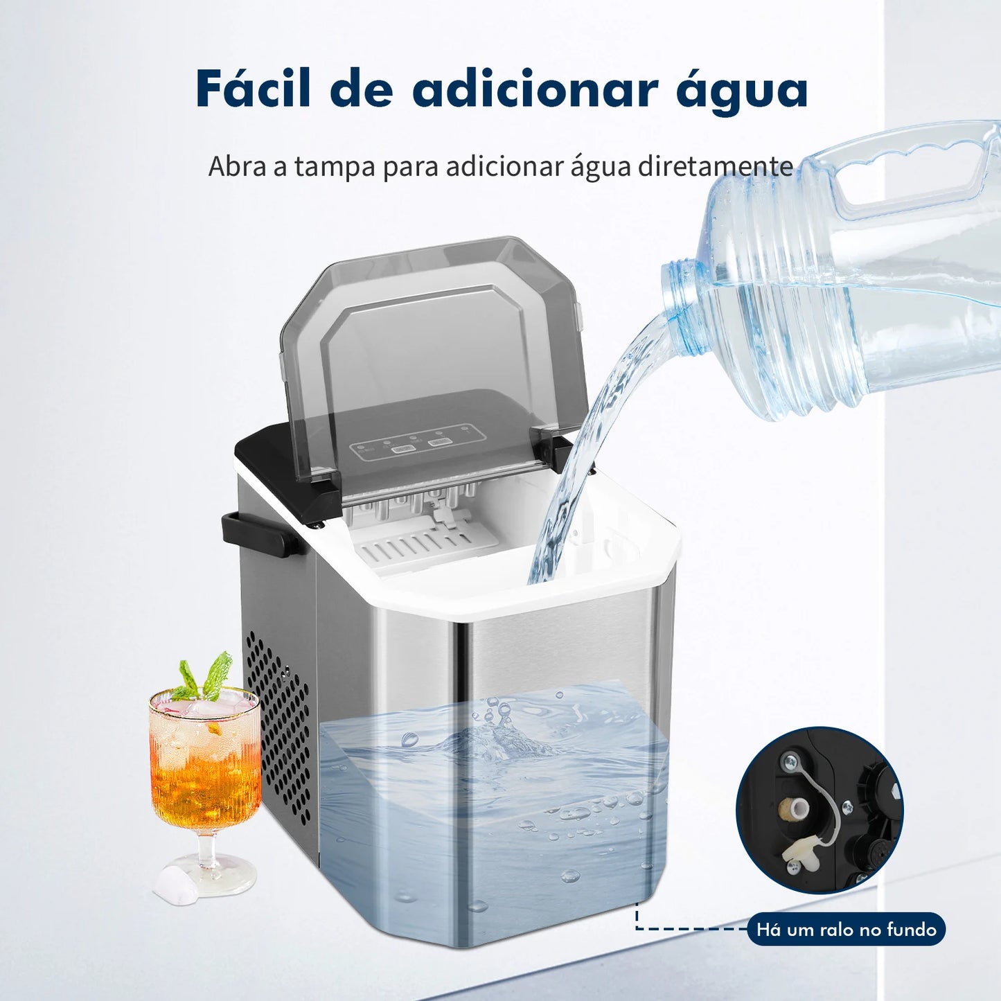 Electric Portable Ice Machine, Ice Machine, Ice Machine, Ice Making Machine, Portable Ice Making Machine, Coibeu