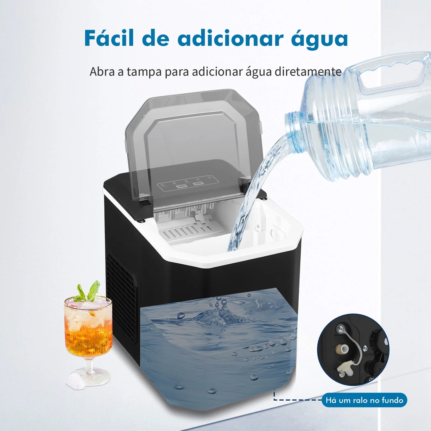 Electric Portable Ice Machine, Ice Machine, Ice Machine, Ice Making Machine, Portable Ice Making Machine, Coibeu