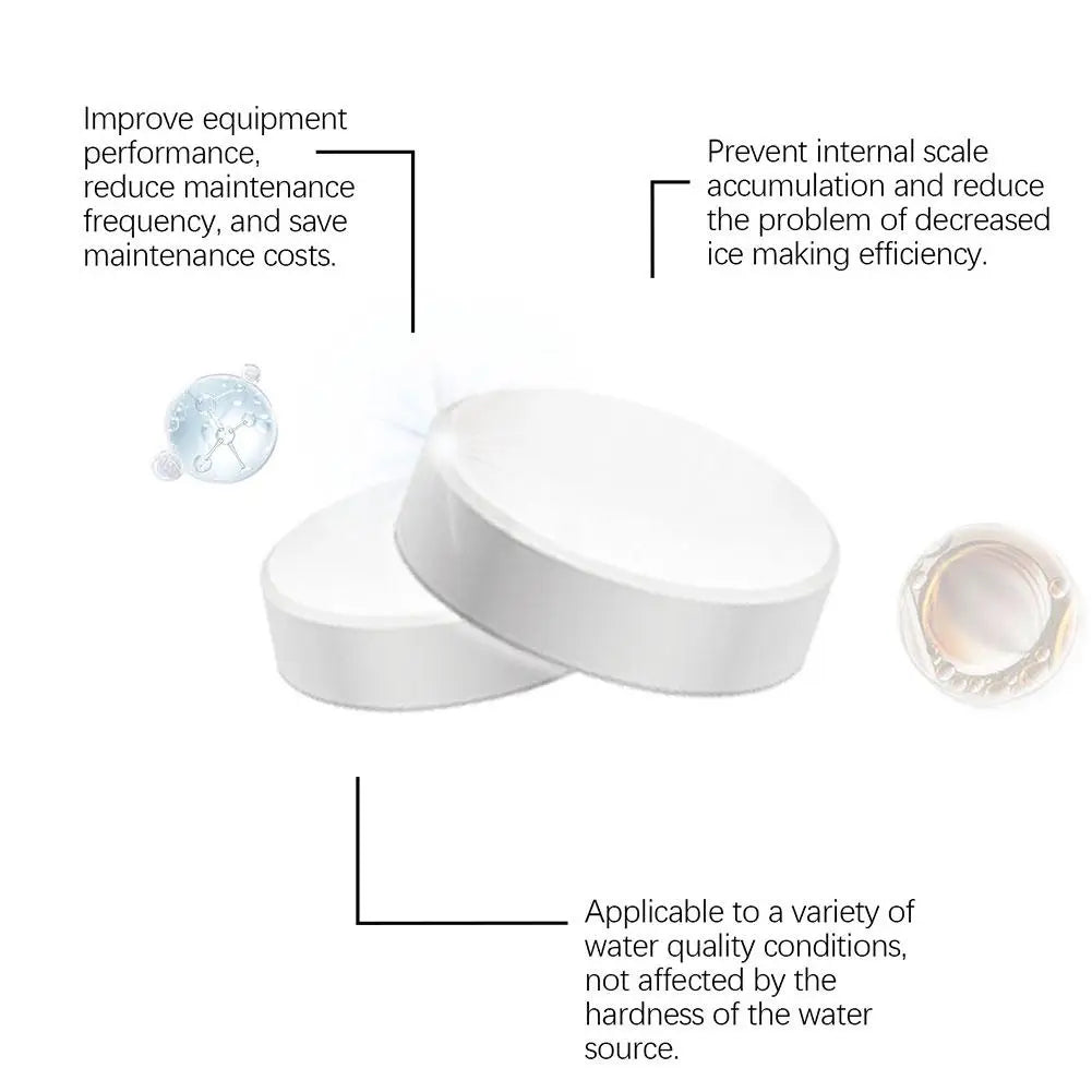 Ice Machine Cleaner Cleaning Tablets For Descaling Deodorizing Prolonging Ice Maker Lifespan