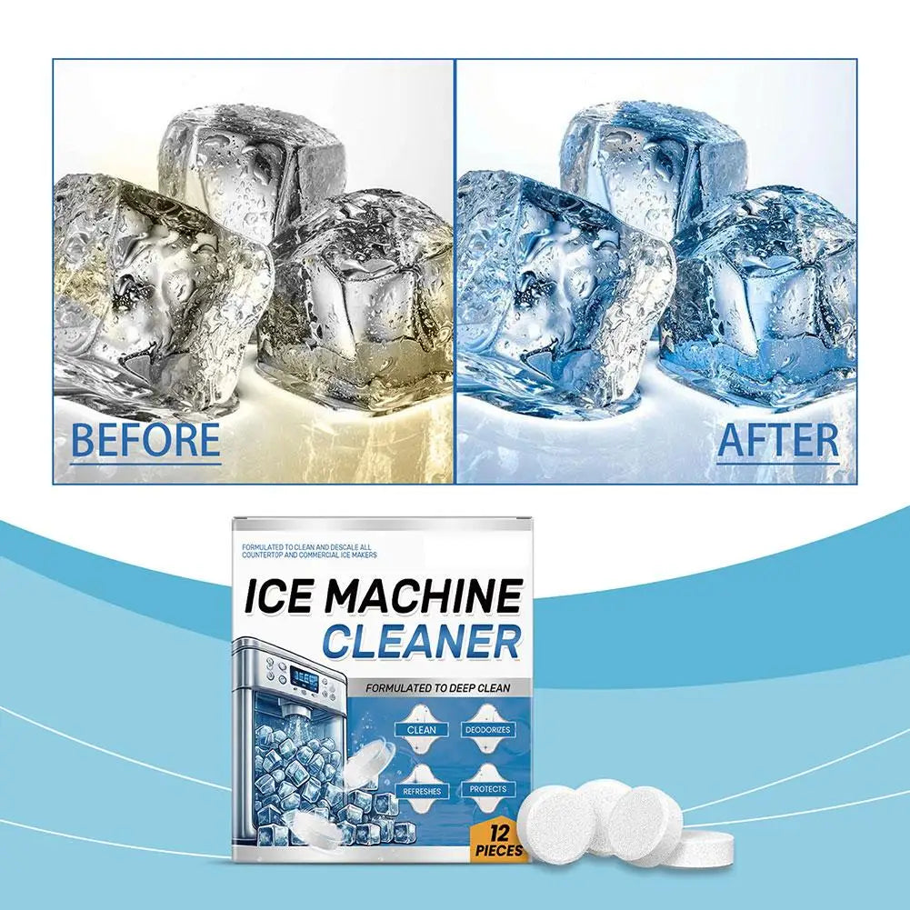 Ice Machine Cleaner Cleaning Tablets For Descaling Deodorizing Prolonging Ice Maker Lifespan