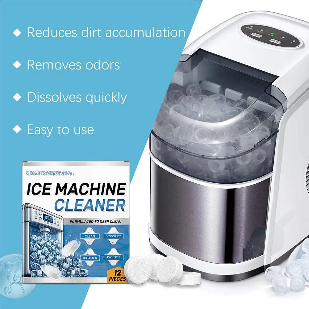 Ice Machine Cleaner Cleaning Tablets For Descaling Deodorizing Prolonging Ice Maker Lifespan