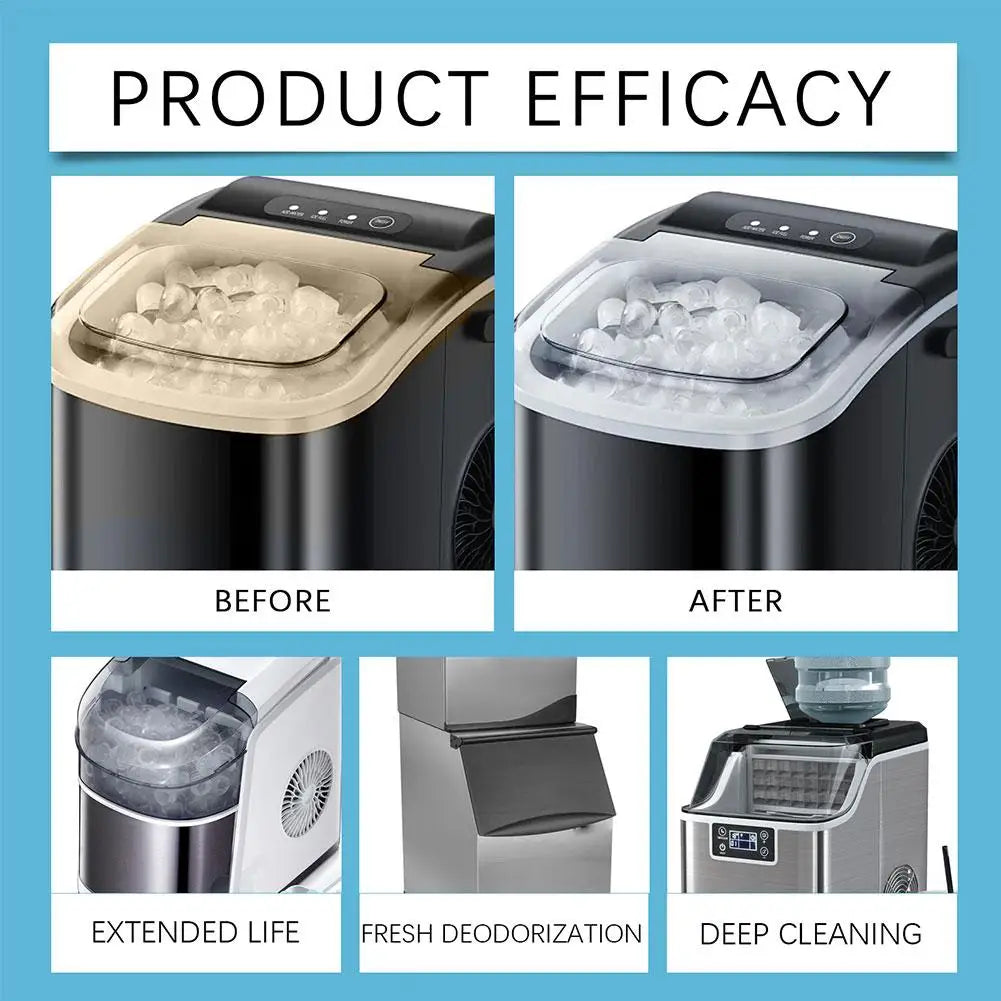 Ice Machine Cleaner Cleaning Tablets For Descaling Deodorizing Prolonging Ice Maker Lifespan