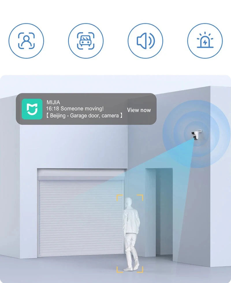 NEW Xiaomi Outdoor CW500 Dual Camera Version IP66 Security Protection CCTV AI Detection Full-Color Night Vision Smart Home
