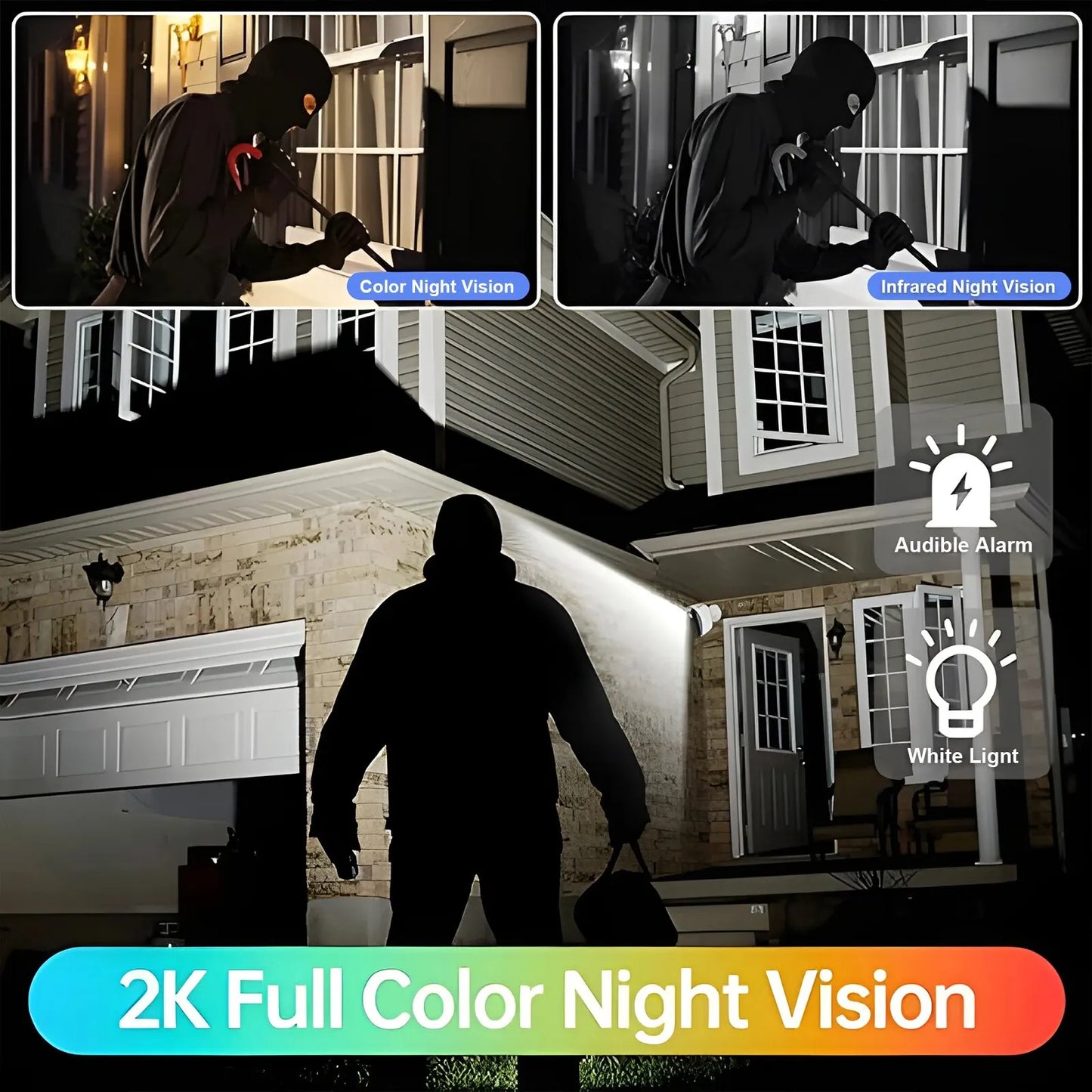 WIFI Survalance Camera 3MP Security Protection Outdoor IP Camera Smart Home Night Vision Video Recorder Battery Powered