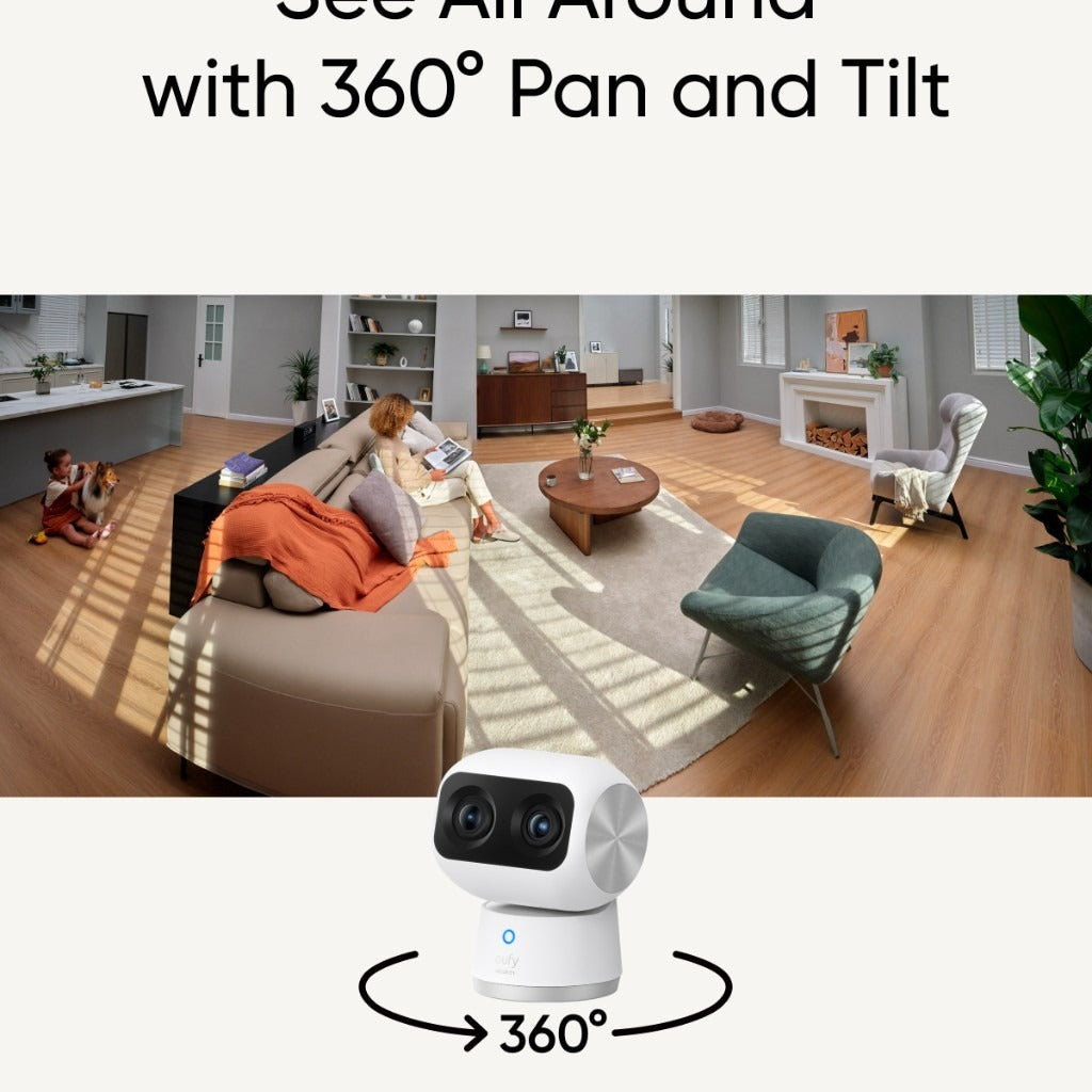 Anker Eufy Security Indoor Cam S350, Dual Cameras