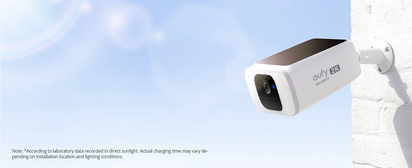 eufy 2K Outdoor Solar Security Cameras (SoloCam S230) Spotlight Cam Night Vision 3pcs (Refurbished)