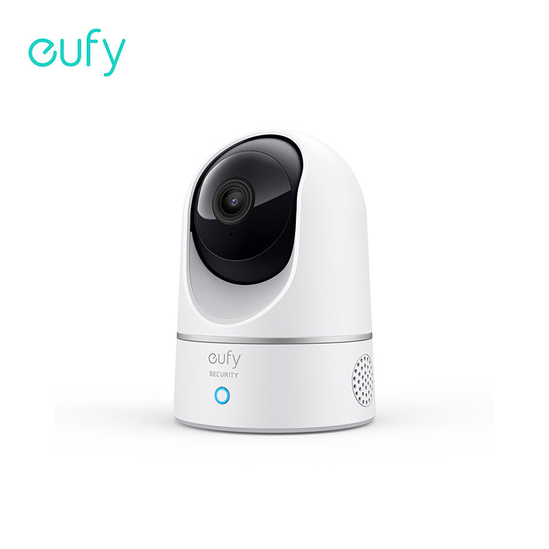 Refurbished--Anker eufy Security 2K Indoor Cam Pan & Tilt, Plug-in Security Indoor Camera with Wi-Fi, IP Camera, Human & Pet AI, Voice Assistant Compatibility, Motion Tracking, HomeBase Not Required (Renewed)