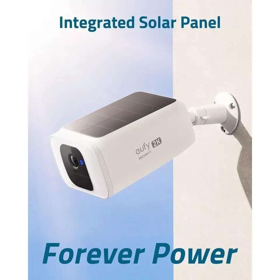 eufy 2K Outdoor Solar Security Cameras (SoloCam S230) Spotlight Cam Night Vision 3pcs (Refurbished)